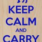 Keep Calm & Carry Ohio Democrat Donkey - Plywood Wood Print Poster Wall Art