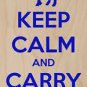 Keep Calm & Carry Ohio Democrat Donkey - Plywood Wood Print Poster Wall Art