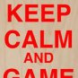 Keep Calm & Game On Vintage Game Controller - Plywood Wood Print Poster Wall Art