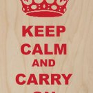 Keep Calm & Carry On Drinking  - Plywood Wood Print Poster Wall Art