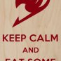 Keep Calm & Eat Some Cake  - Plywood Wood Print Poster Wall Art