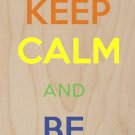 Keep Calm & Be Proud LGBT Pride - Plywood Wood Print Poster Wall Art