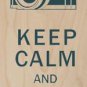 Keep Calm & Snap On Old Film Camera - Plywood Wood Print Poster Wall Art
