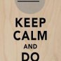 Keep Calm & Do Nothing Indifferent Face - Plywood Wood Print Poster Wall Art