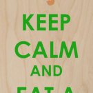 Keep Calm & Eat A Cookie Gingerbread - Plywood Wood Print Poster Wall Art