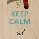Keep Calm & Love Red Pandas - Plywood Wood Print Poster Wall Art