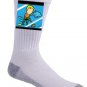 "Part-Time JOB Aquarium" Parody Super Hero Cleans Fish Tank - Crew Socks Pair