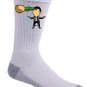 "Part-Time JOB Magic Show" Parody Super Hero w/ Magician - Crew Socks Pair