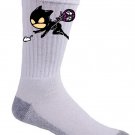 "Part-Time JOB Rat Catcher" Parody Super Hero Catching Mice - Crew Socks Pair