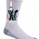 "Tronut" Classic TV Network Show Cartoon & Movie Parody - Crew Socks Pair