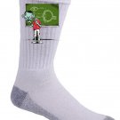 "Eye Lesson" Zombie Teaching Class About Eyeball Anatomy - Crew Socks Pair