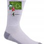 "Eye Lesson" Zombie Teaching Class About Eyeball Anatomy - Crew Socks Pair