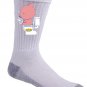 "Cha Ching" Pig Bank Pooping Coins in Toilet Funny Parody - Crew Socks Pair