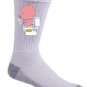 "Cha Ching" Pig Bank Pooping Coins in Toilet Funny Parody - Crew Socks Pair