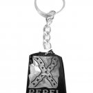 Novelty Rebel Confederate Flag Southern Red Neck - Metal Ring Key Chain Keychain