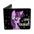 My Little Pony Twilight Unicorn "Love & Tolerate" Stars Bi-Fold Wallet
