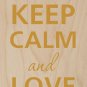 Keep Calm & Love Me Cupids w/ Heart - Plywood Wood Print Poster Wall Art