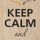 Keep Calm & Read On Newspaper - Plywood Wood Print Poster Wall Art