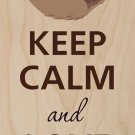 Keep Calm & Love Sloths - Plywood Wood Print Poster Wall Art