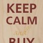 Keep Calm & Buy Shoes Single Hi-Heels - Plywood Wood Print Poster Wall Art