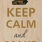 Keep Calm & Make Coffee Bean Grinder - Plywood Wood Print Poster Wall Art