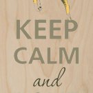 Keep Calm & Love Cats Sleeping in Tree - Plywood Wood Print Poster Wall Art