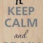 Keep Calm and Be My Hero Superhero - Plywood Wood Print Poster Wall Art