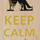 Keep Calm and Relax - Plywood Wood Print Poster Wall Art