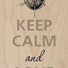 Keep Calm and Love Turtles - Plywood Wood Print Poster Wall Art