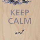 Keep Calm and Love Hedgehogs - Plywood Wood Print Poster Wall Art
