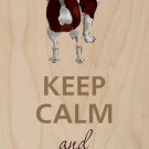 Keep Calm and Love Your Chihuahua Dog - Plywood Wood Print Poster Wall Art