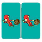 "Part-Time JOB Pizza Shop" Funny Comic Parody - Womens Taiga Hinge Wallet Clutch