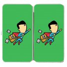 "Part-Time JOB Post" Super Hero Comic Parody - Womens Taiga Hinge Wallet Clutch