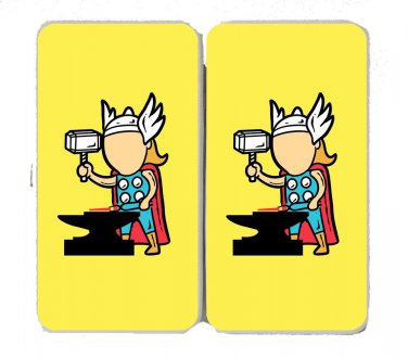 "Part-Time JOB Metal Factory" Comic Parody - Womens Taiga Hinge Wallet Clutch