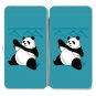 "Outfit" Funny Panda Bear Putting On Clothes - Womens Taiga Hinge Wallet Clutch