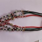 玉宝瓶粗線項链 color string necklace  N0001