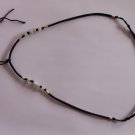 黑線玉宝瓬中線拉长短缐项链 black string  N0005