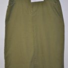 Green Denim Skirt