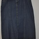 Denim Skirt with Flare at Bottom