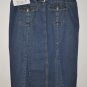Denim Skirt with Flare at Bottom