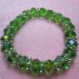 Faceted acrylic beads stretch bracelet