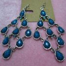 Faceted acrylic beads earrings