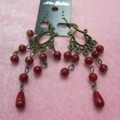 Earrings with plastic beads