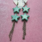 Plastic star earrings