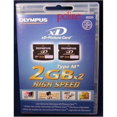 Olympus M+ 2 GB xD-Picture Card Flash Memory Card 2-Pack 202233