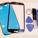 Blue Replacement Screen Glass Lens for Samsung Galaxy S3 i9300 +Adhesive
