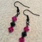 Pink & Black Earrings