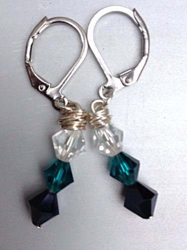 Three Swarovski Drop Earrings