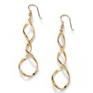 Gold Twist Earrings