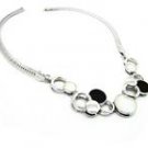 Black and White Stone Necklace